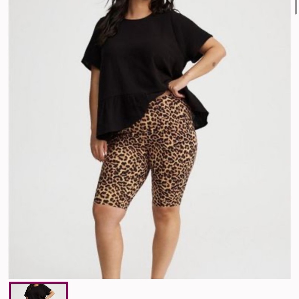 Torrid Leopard Print Athletic Shorts